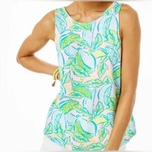 Lily Pulitzer Urchin Pink Vitamin Sea Kristen Tank Top